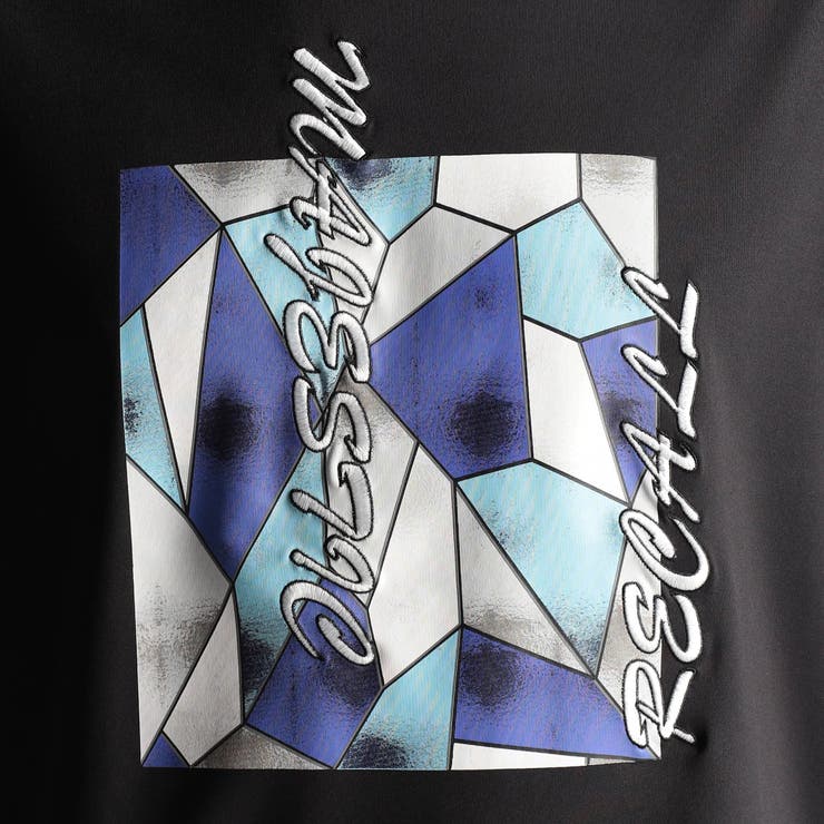 ステンドグラスプリント・ロゴ刺繍半袖Ｔシャツ | NICOLE | 詳細画像15 