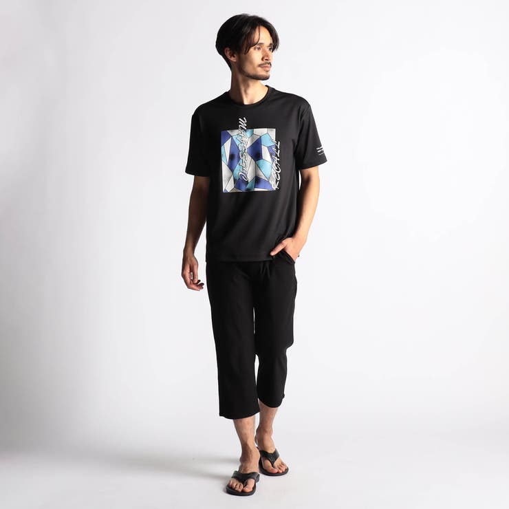 ステンドグラスプリント・ロゴ刺繍半袖Ｔシャツ | NICOLE | 詳細画像5 