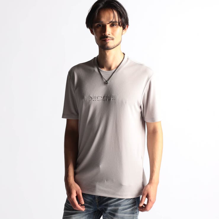 ロゴ刺繍半袖Tシャツ[品番：NICW0006663]｜NICOLE（ニコル）の