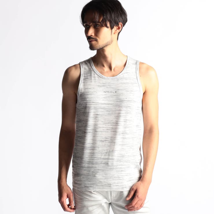 91その他2 | ランダムテレコ・メランジ天竺タンクトップ | NICOLE