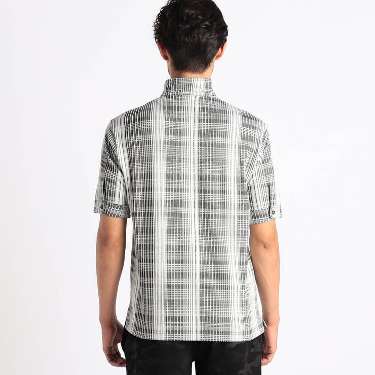 【NICOLE SPORTS】ブリスターチェックスタンドポロシャツ | NICOLE | 詳細画像6 