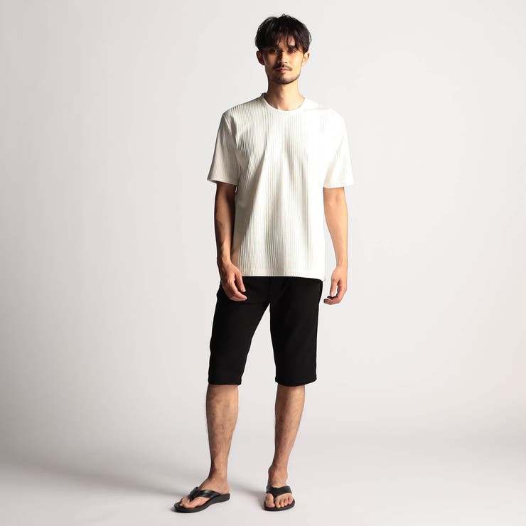 ブリスターチェッククルーネック半袖プルオーバー | NICOLE | 詳細画像2 