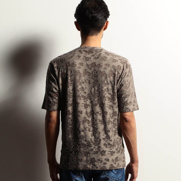 【RIELABO】ブロークンシアージャカード ヘンリーネックカットソー | NICOLE | 詳細画像6 