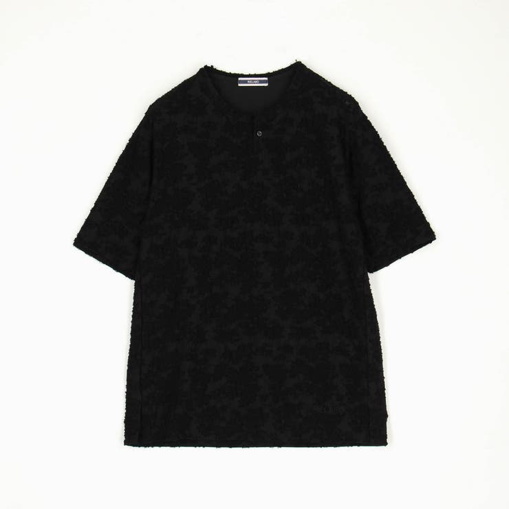 【RIELABO】ブロークンシアージャカード ヘンリーネックカットソー | NICOLE | 詳細画像8 