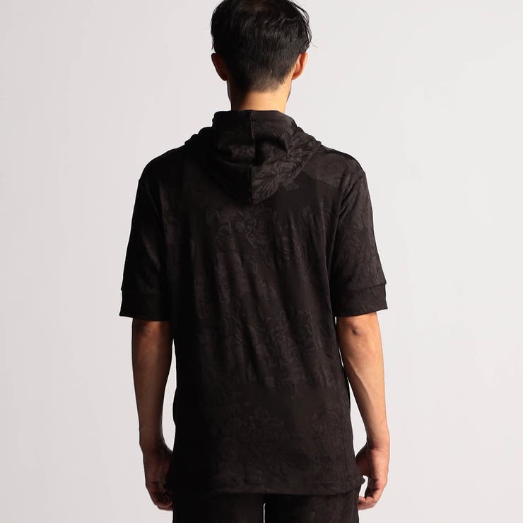 アラカルトリンクスジャカード5分袖フードパーカー | NICOLE | 詳細画像14