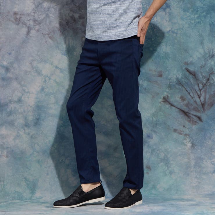 ライトオンスヘリンボンハイストレッチパンツ[品番：NICW0006693