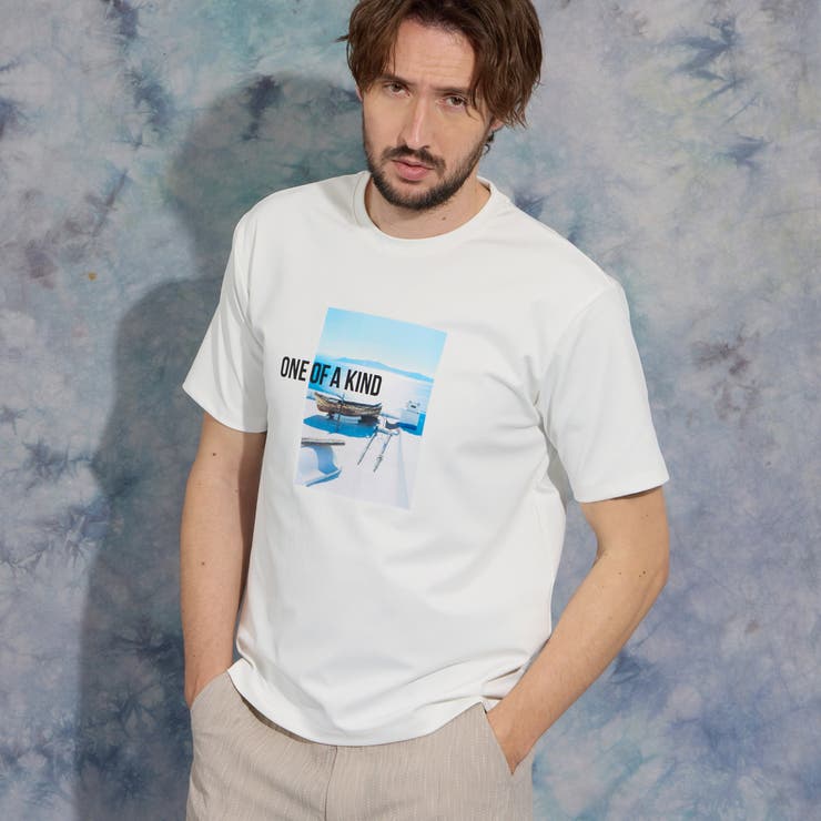 アラカルトプリントクルーネック半袖Tシャツ | NICOLE | 詳細画像1 