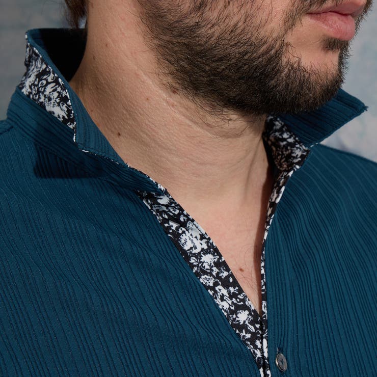 【WEB限定】ランダムテレコショートレギュラーカラーポロシャツ | NICOLE | 詳細画像11 