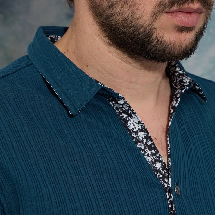 【WEB限定】ランダムテレコショートレギュラーカラーポロシャツ | NICOLE | 詳細画像12 