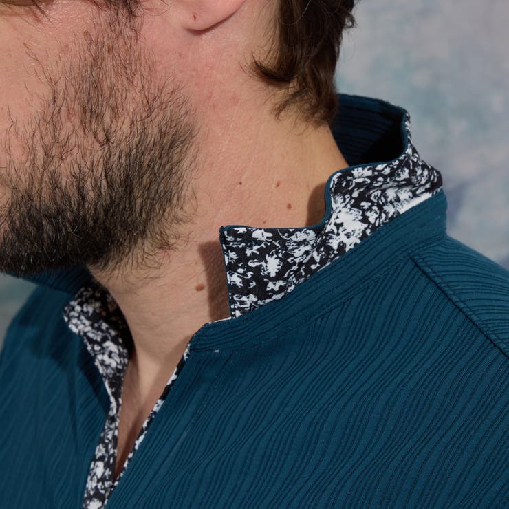 【WEB限定】ランダムテレコショートレギュラーカラーポロシャツ | NICOLE | 詳細画像13 