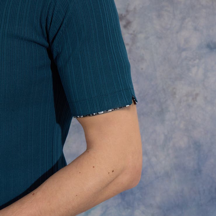 【WEB限定】ランダムテレコショートレギュラーカラーポロシャツ | NICOLE | 詳細画像14 