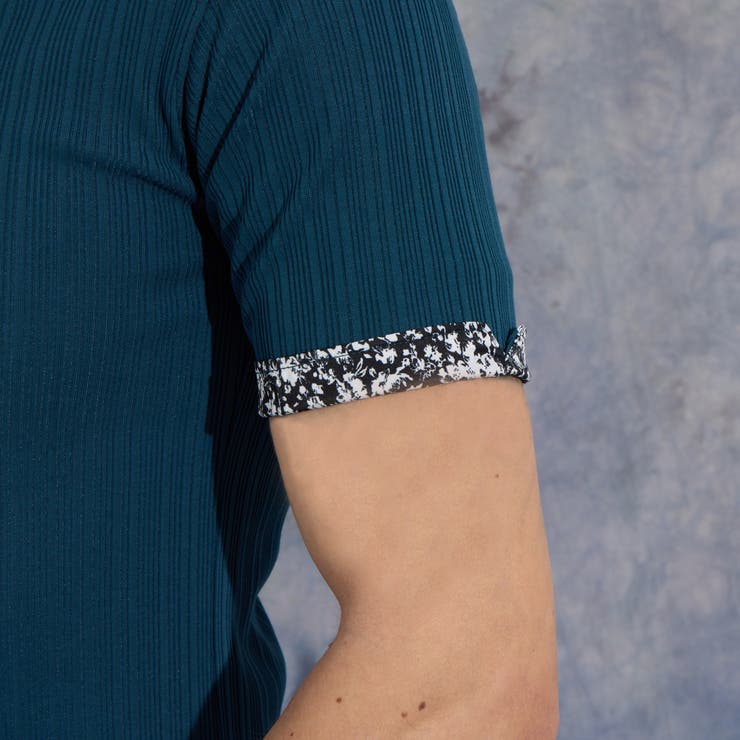 【WEB限定】ランダムテレコショートレギュラーカラーポロシャツ | NICOLE | 詳細画像15 