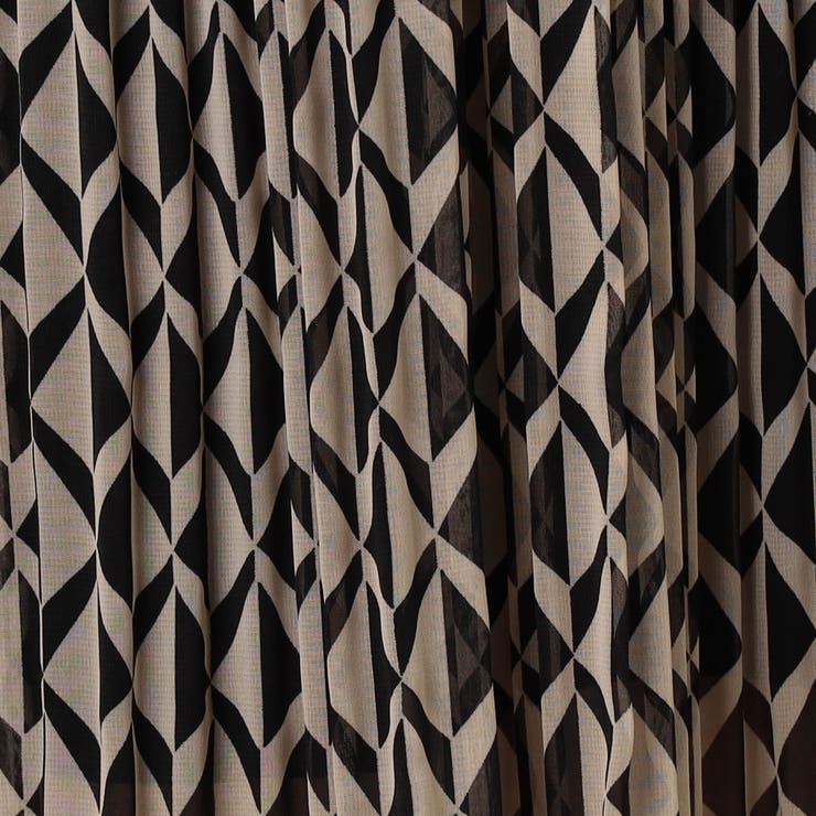 【WALDO】ジオメトリック柄ウエストリブプリーツスカート | NICOLE | 詳細画像9 