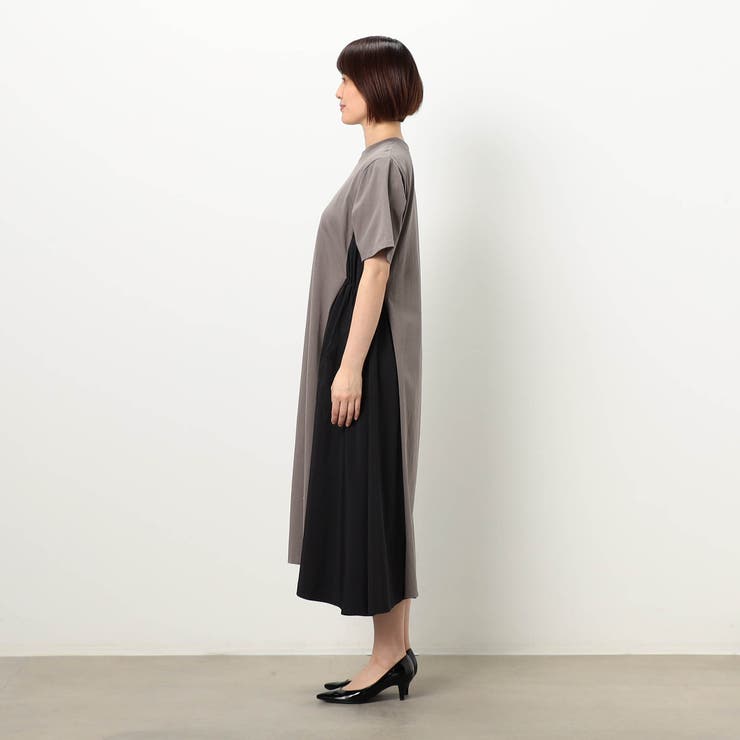 【WALDO】サイドスピンドル異素材使いワンピース | NICOLE | 詳細画像2 