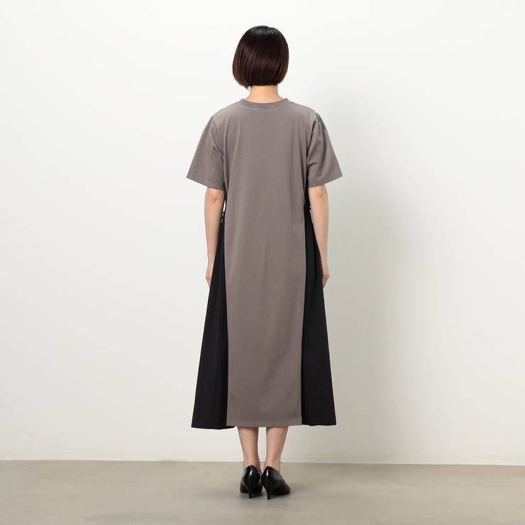 【WALDO】サイドスピンドル異素材使いワンピース | NICOLE | 詳細画像3 