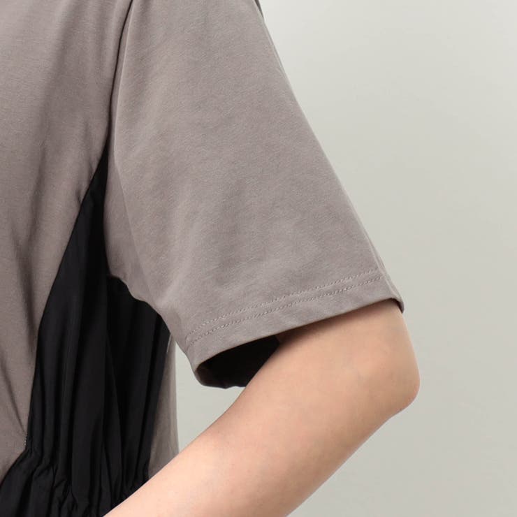 【WALDO】サイドスピンドル異素材使いワンピース | NICOLE | 詳細画像5 