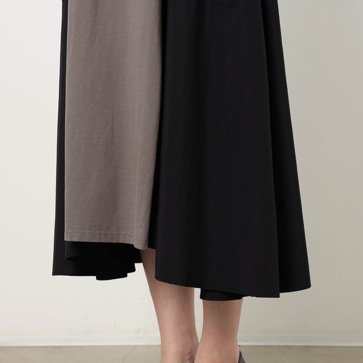 【WALDO】サイドスピンドル異素材使いワンピース | NICOLE | 詳細画像8 