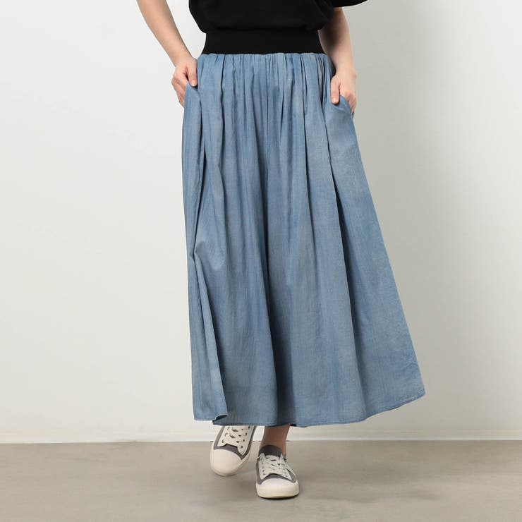 【WALDO】2.5オンスデニムウエストリブパンツ | NICOLE | 詳細画像1 