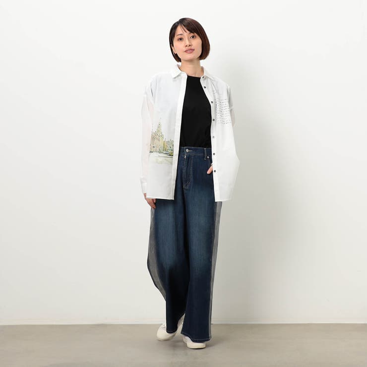 【WALDO】風景柄レギュラーシャツ | NICOLE | 詳細画像2 