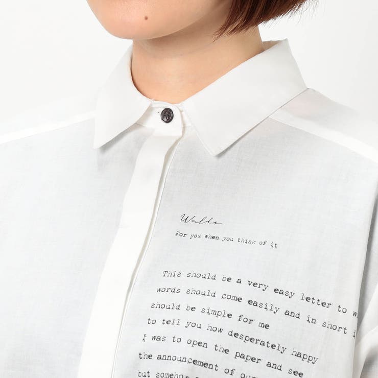 【WALDO】風景柄レギュラーシャツ | NICOLE | 詳細画像5 