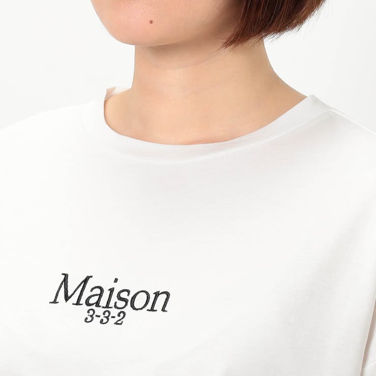 刺繍ロゴサイドパイピング半袖Ｔシャツ | NICOLE | 詳細画像7 