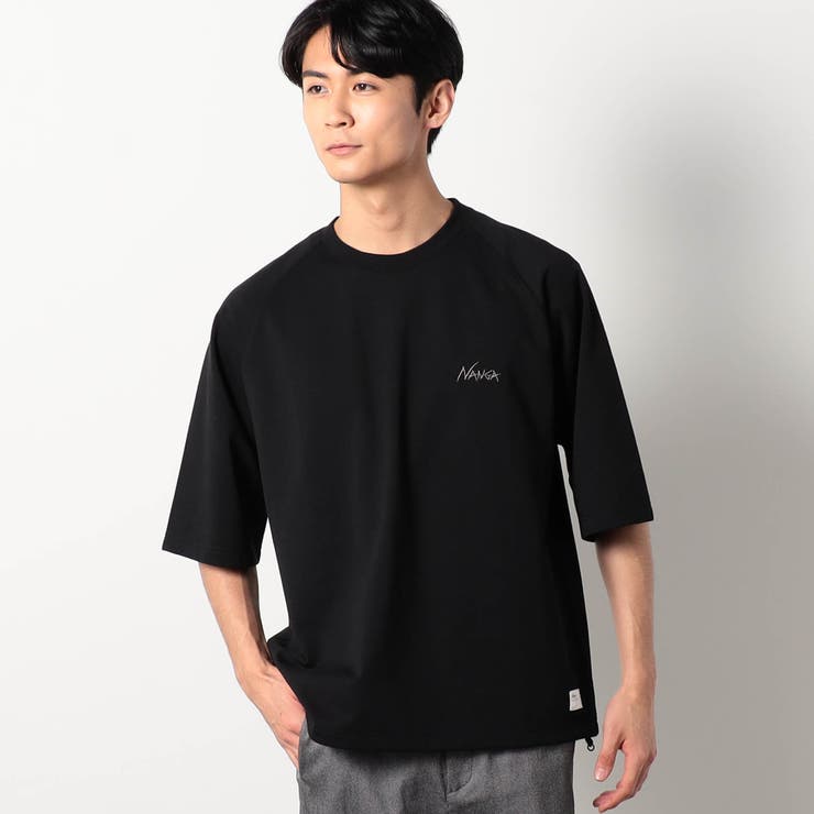 49ブラック | NANGA別注ドローコードラグランTシャツ | NICOLE