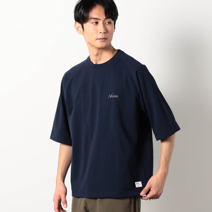 67ネイビー | NANGA別注ドローコードラグランTシャツ | NICOLE