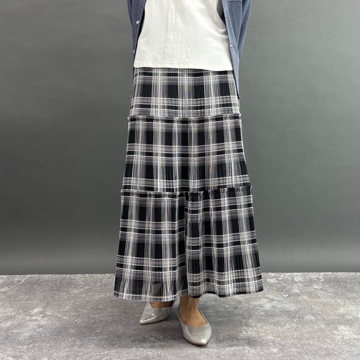 プリーツ柄スカート | NICOLE | 詳細画像1 