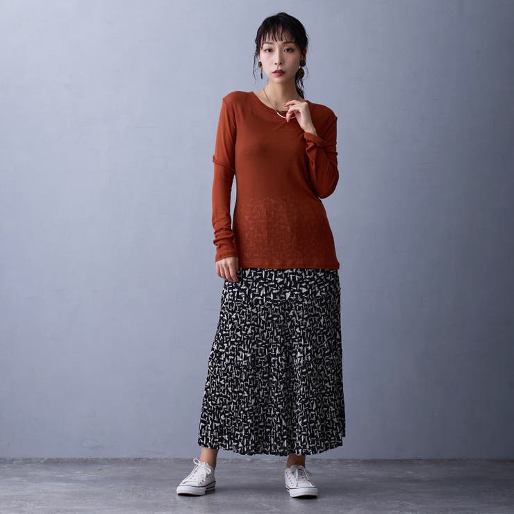 プリーツ柄スカート | NICOLE | 詳細画像6 