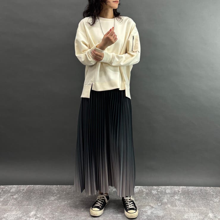 On グラデーション プリーツ スカート Size:S 全豪ver. セール】グラデーションプリーツスカート（スカート）｜NICOLE