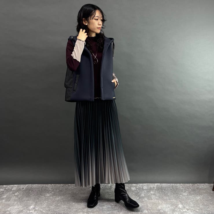 グラデーションプリーツスカート[品番：NICW0007204]｜NICOLE