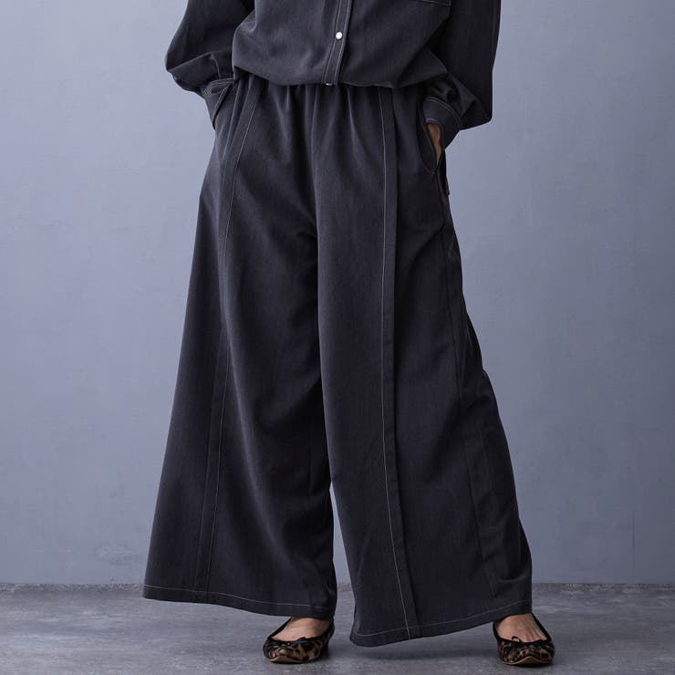 49ブラック | テンセルデニムパンツ | NICOLE