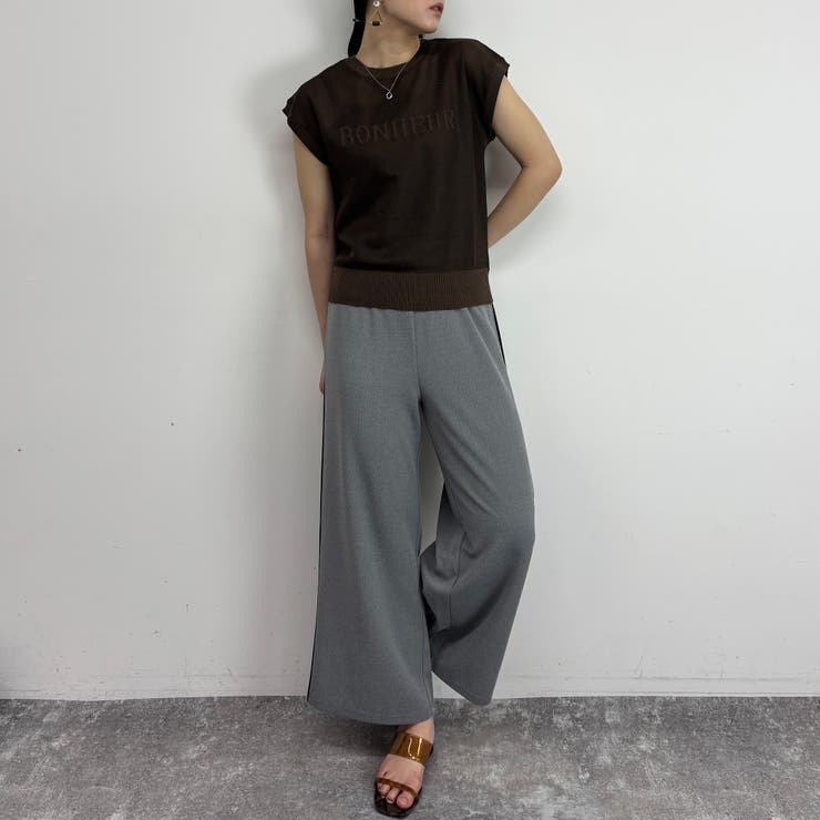 半袖ニットプルオーバー | NICOLE | 詳細画像2 