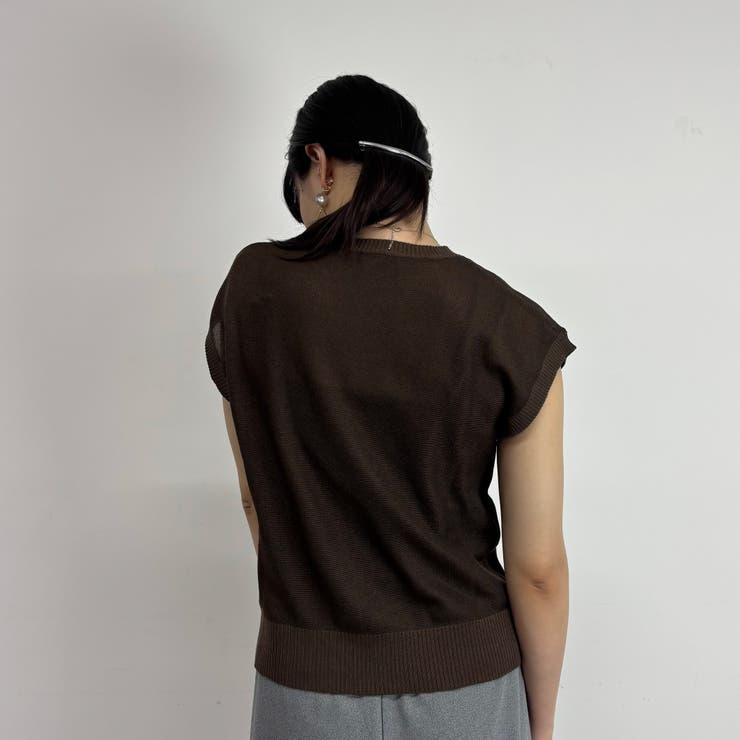 半袖ニットプルオーバー | NICOLE | 詳細画像4 