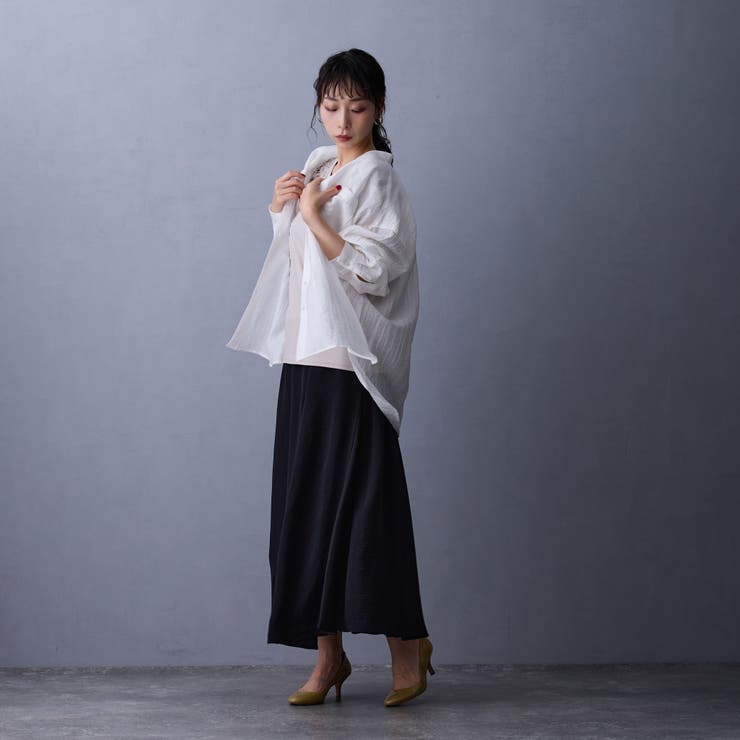 シアーシャツブラウス | NICOLE | 詳細画像6 