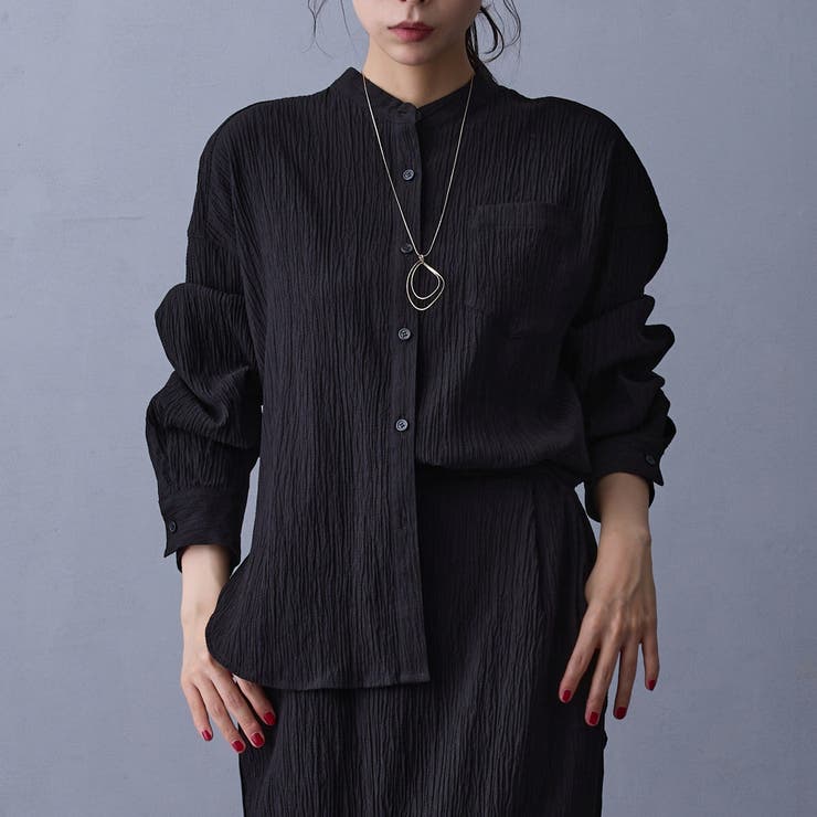 49ブラック | 楊柳シャツ | NICOLE