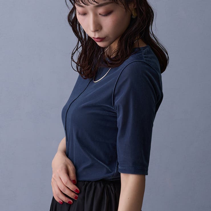 シアーベロアTシャツ | NICOLE | 詳細画像12 