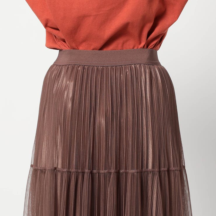 チュール＆プリーツ ティアードフレアスカート | NICOLE | 詳細画像10 