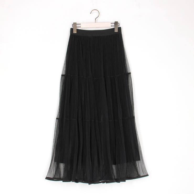 チュール＆プリーツ ティアードフレアスカート | NICOLE | 詳細画像15 