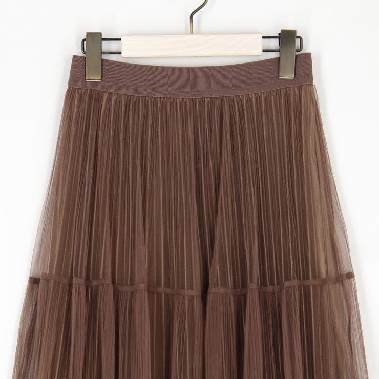 チュール＆プリーツ ティアードフレアスカート | NICOLE | 詳細画像17 