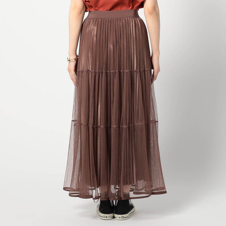 チュール＆プリーツ ティアードフレアスカート | NICOLE | 詳細画像8 