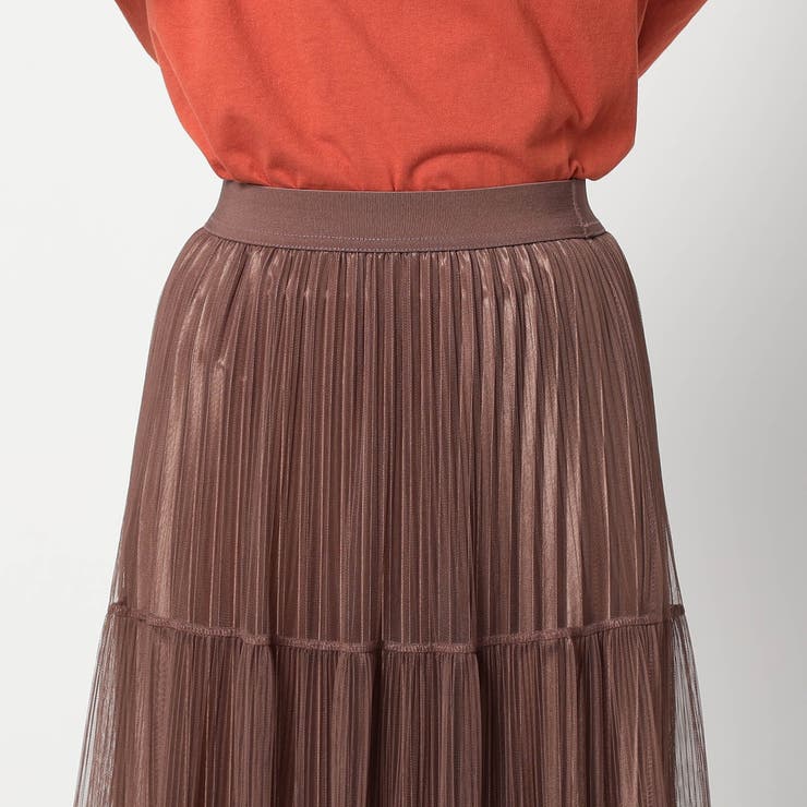 チュール＆プリーツ ティアードフレアスカート | NICOLE | 詳細画像9 