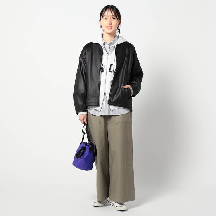 ダンボールニットノーカラージャケット | NICOLE | 詳細画像4 