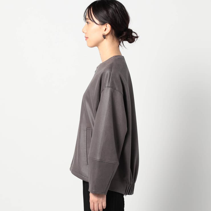 ダンボールニットノーカラージャケット | NICOLE | 詳細画像5 