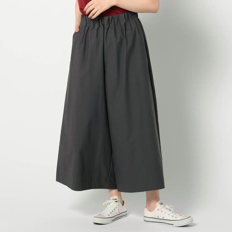 39チャコールグレー | スーパーストレッチ セミワイドパンツ | NICOLE