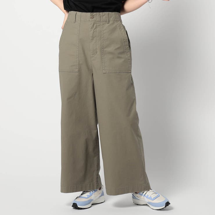 18ベージュ | 【BROOKLYN OVERALL】ワイドベイカーパンツ | NICOLE