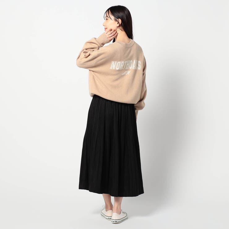 前後2WAY コットンカシミヤ ロゴニット | NICOLE | 詳細画像4 