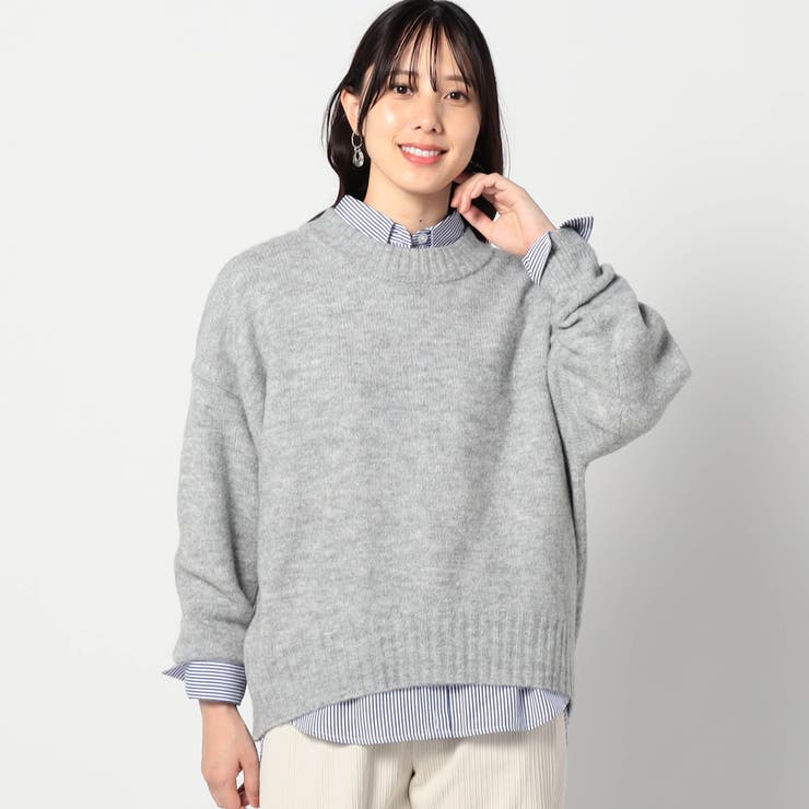 29グレー | ショートクルーネックニット | NICOLE