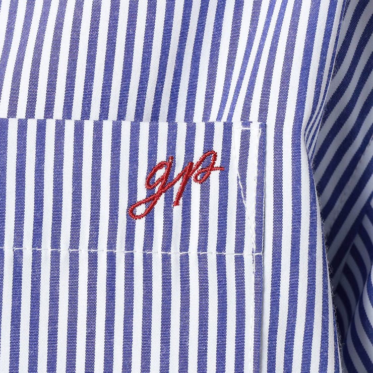 2WAY ストライプ柄ロゴ入り長袖シャツ | NICOLE | 詳細画像15 