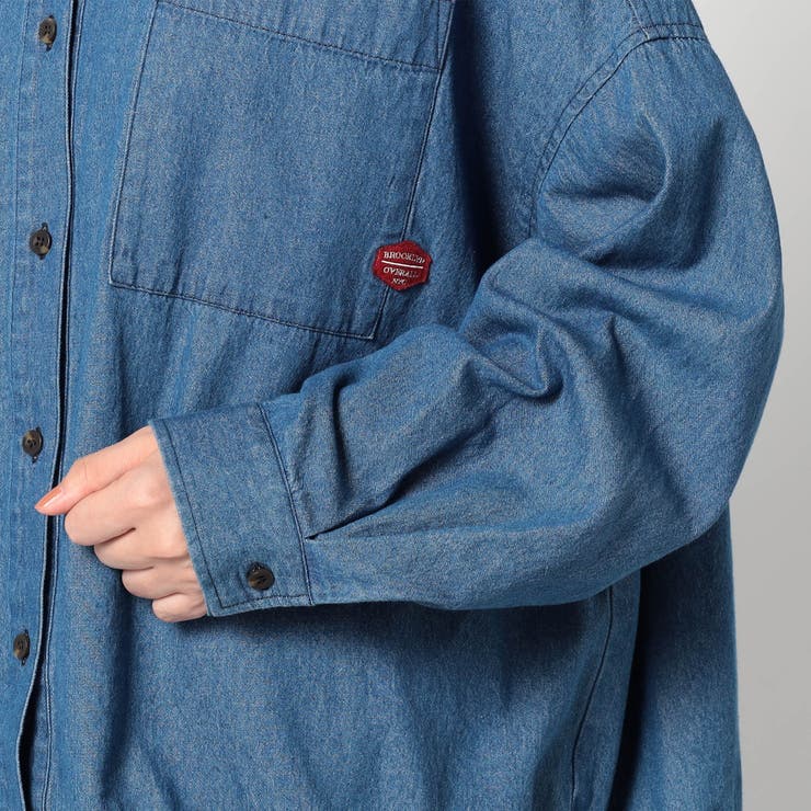 【BROOKLYN OVERALL 】ドロスト仕様 ブルゾンライクシャツ | NICOLE | 詳細画像9 